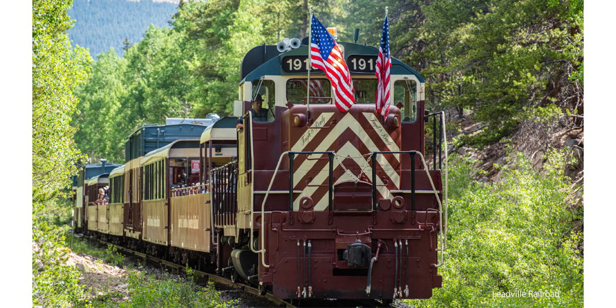scenic train rides Leadville train