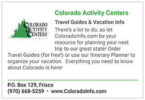 Royal Gorge Region Visitors Guide - 1/8 page ad