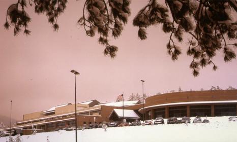 Conifer High School winter view