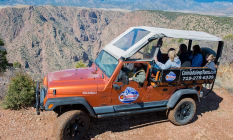 Royal Gorge Jeep Tour overlook point.