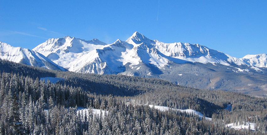 Snowy Colorado Mountains