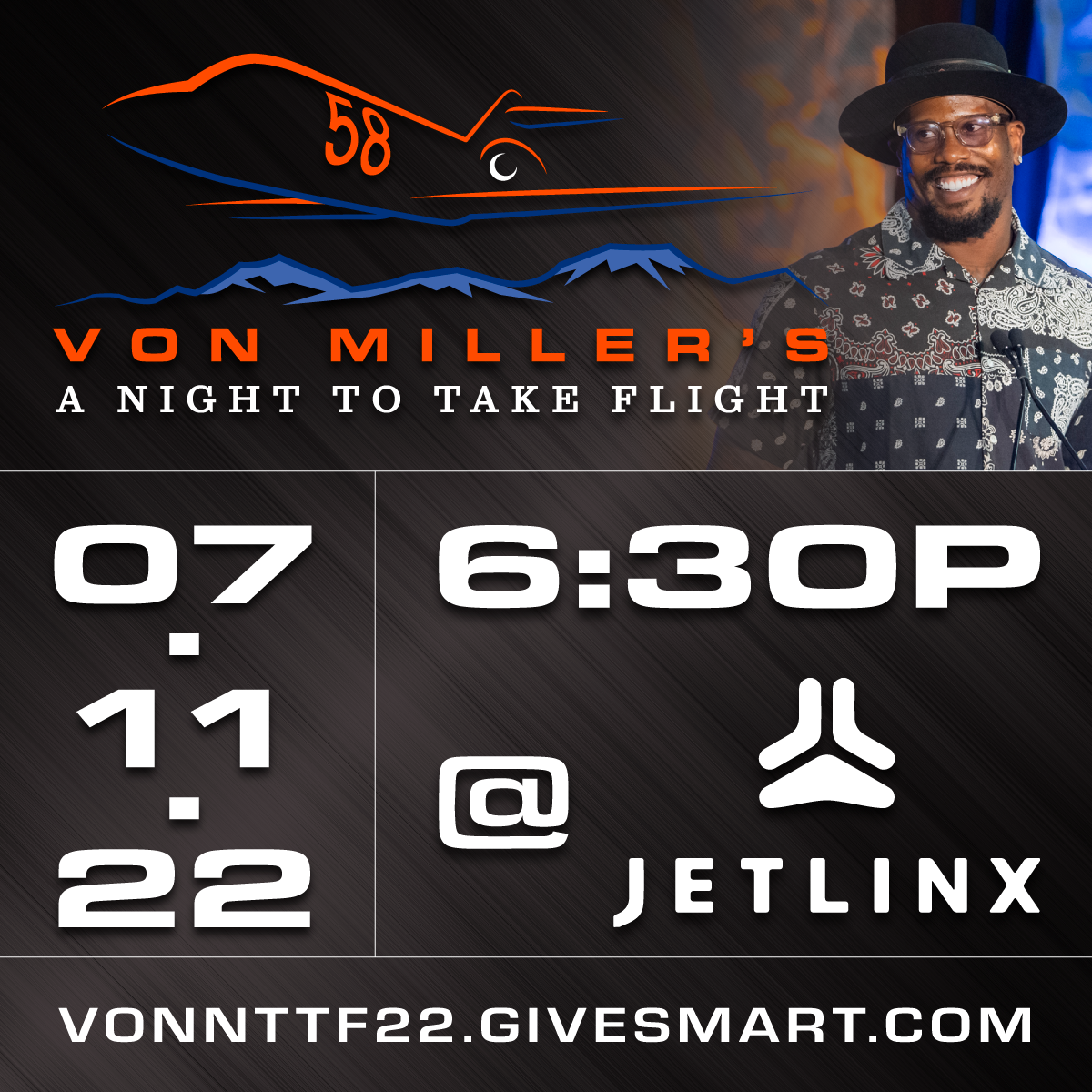 Von Miller's 3rd Annual Night to Take Flight Fundraiser