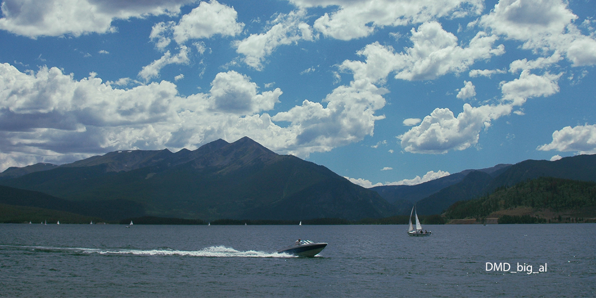 Mountain sailing at Lake Dillion Colorado