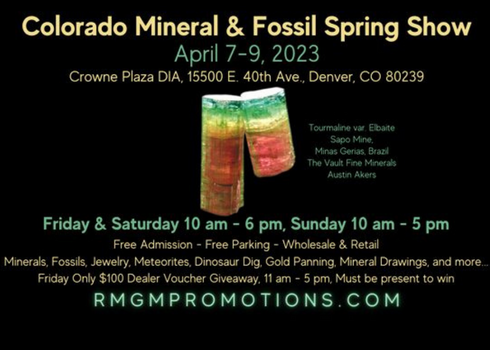 RMGM Colorado Mineral & Fossil Spring Show 2023