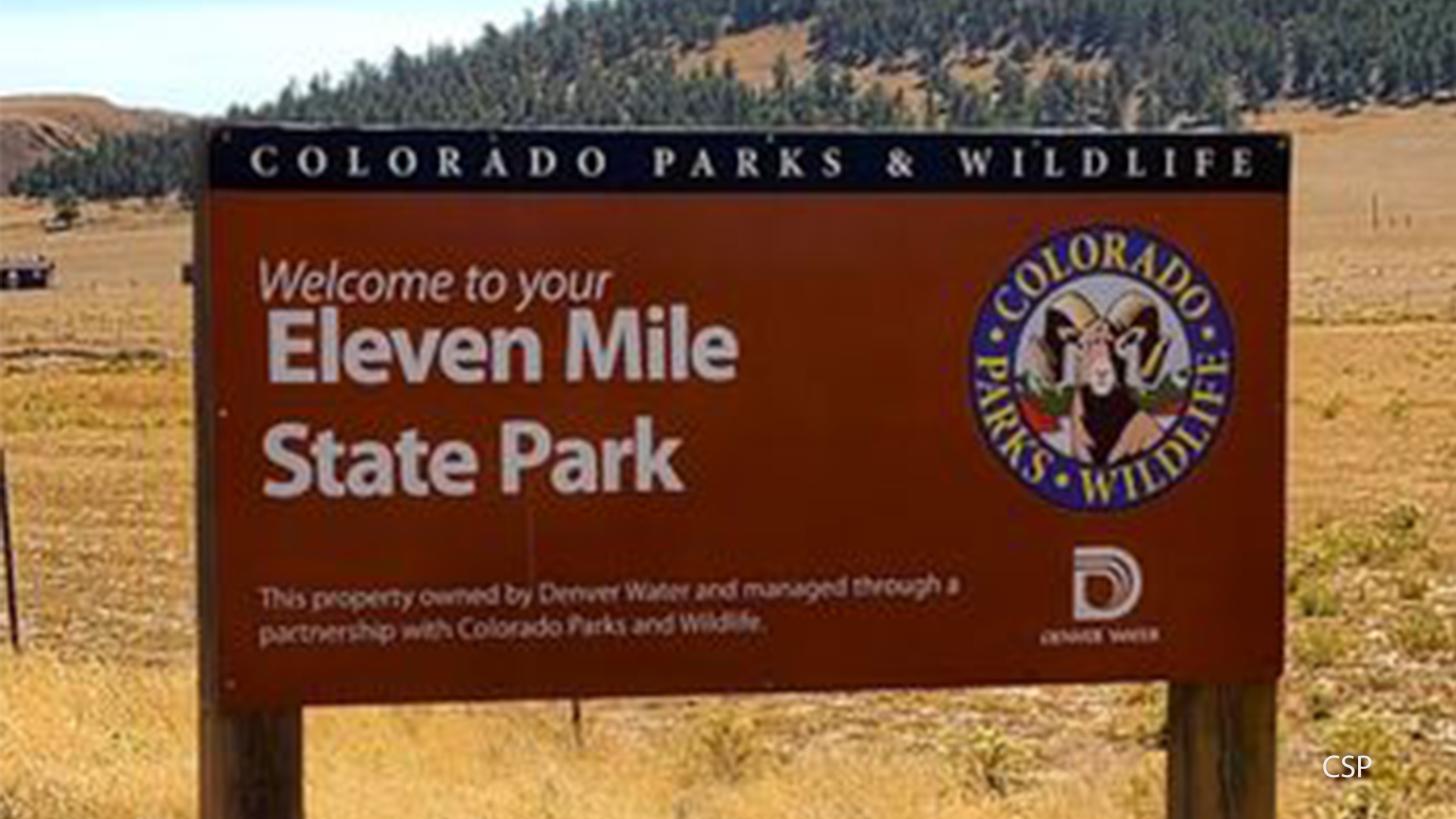 Eleven Mile State park Sign