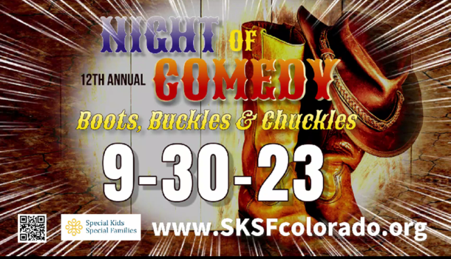 SKSF 12th Annual “Boots, Buckles, & Chuckles” Night of Comedy Fundraiser