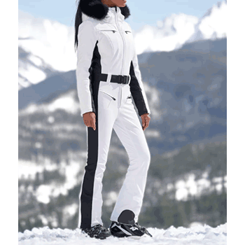 womens ski gear one piece suit